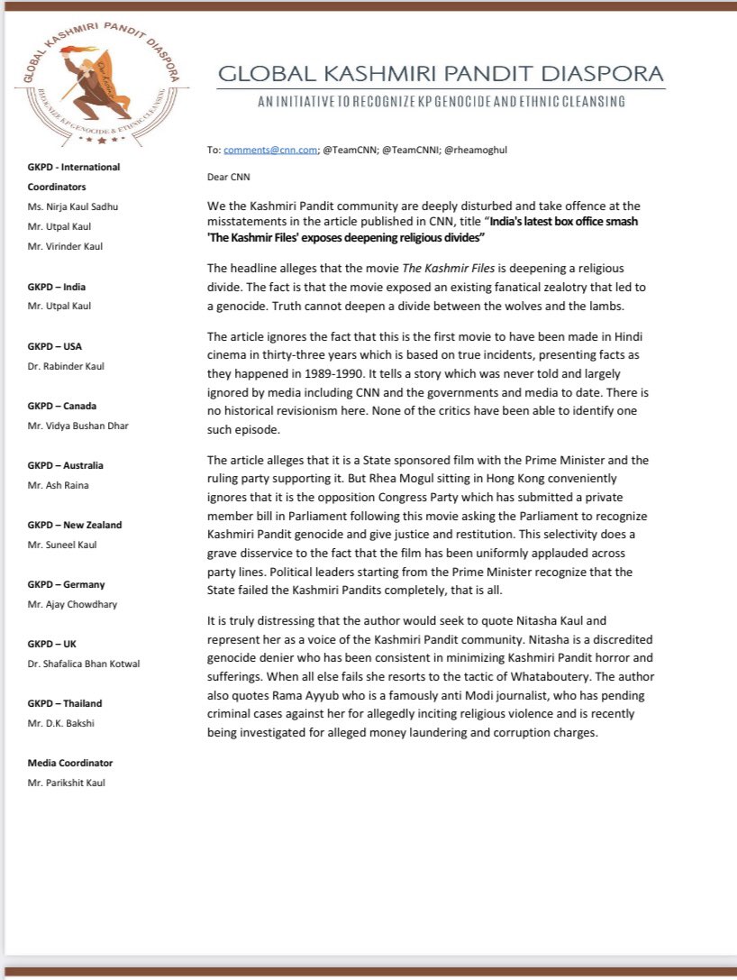kp_global's tweet photo. GKPD has resolved to challenge each and every fake narrative that attempts to vilify our genocide and ethnic cleansing. We are disappointed by the narrative propagated by foreign media like @CNN who have made no attempts to cross check the facts with our community @CNNnewsroom https://t.co/hNYZj7eqPp