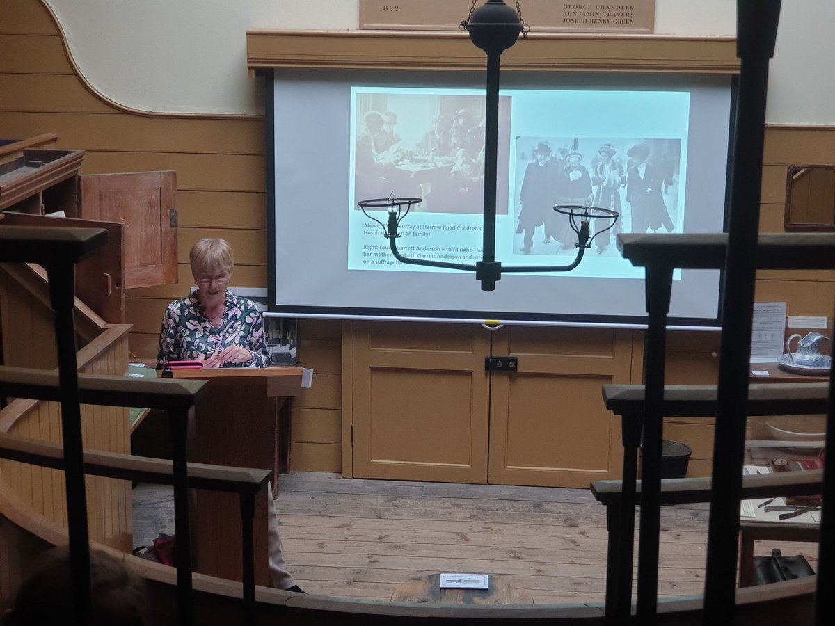 OldOpTheatre's tweet photo. So excited to have @wendymoore99 in the house talking about the trailblazing women who operated an all-female staffed hostipal to treat the wounded soldiers during #WWI. #oldopevents #oldoptheatre #oldop2022 https://t.co/7ig3OUIQXb