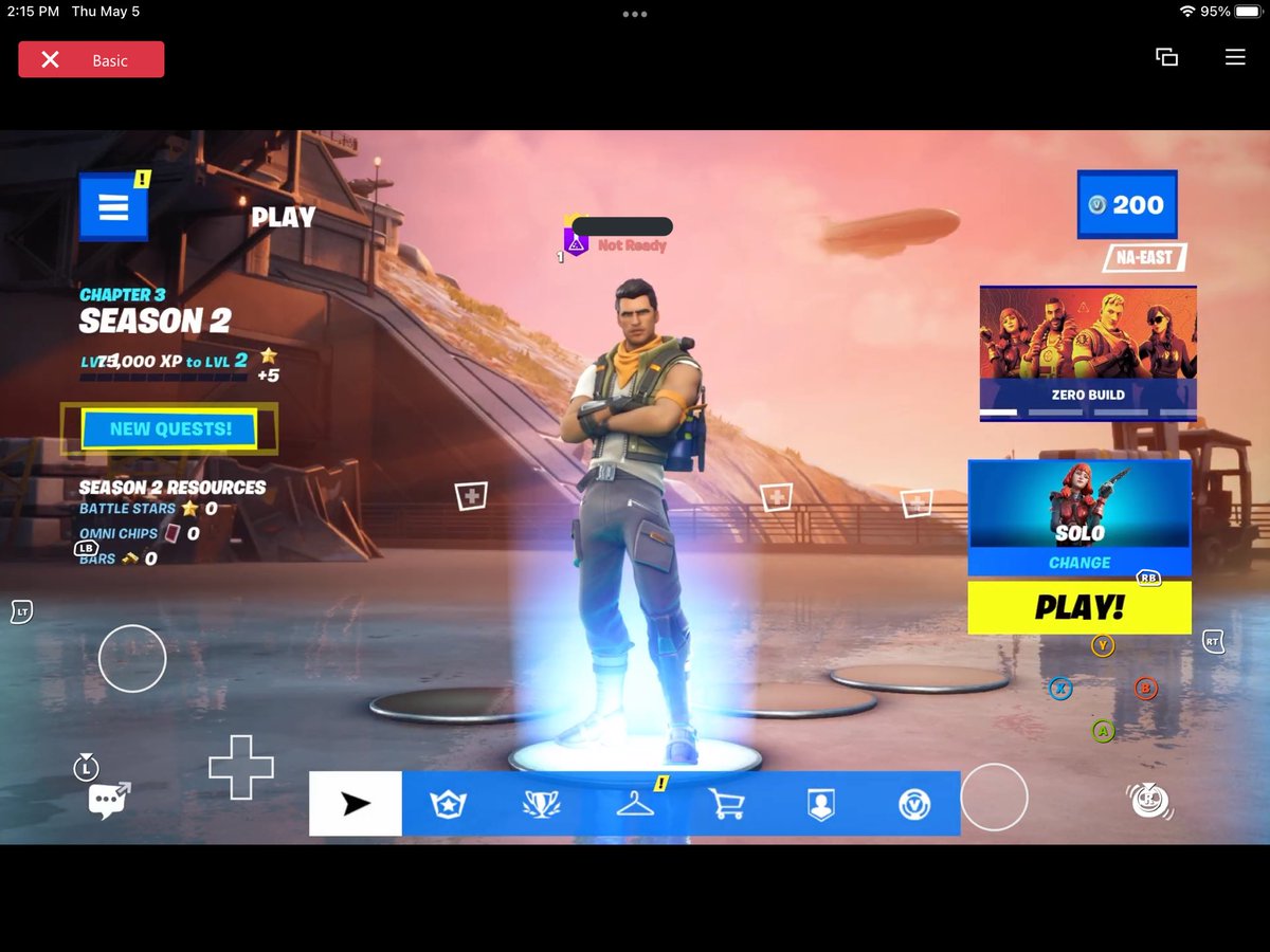 iAppleTuber's tweet photo. We can play the latest season of Fortnite now on iOS / iPad OS without any hassle and it’s FREE. Should I make a video on it tonight? https://t.co/boOc0lRatb