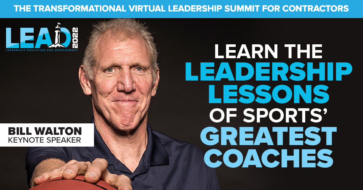 OPTIMUSfinance's tweet photo. Learn #leadership strategies to help your team excel from legendary NBA star, ESPN broadcaster, and humanitarian @BillWalton at our upcoming #LEAD2022Event.
View the full agenda and secure your spot for the contracting industry's leading virtual event: https://t.co/zcu8Gn5kPT https://t.co/EhHlO6UyRD