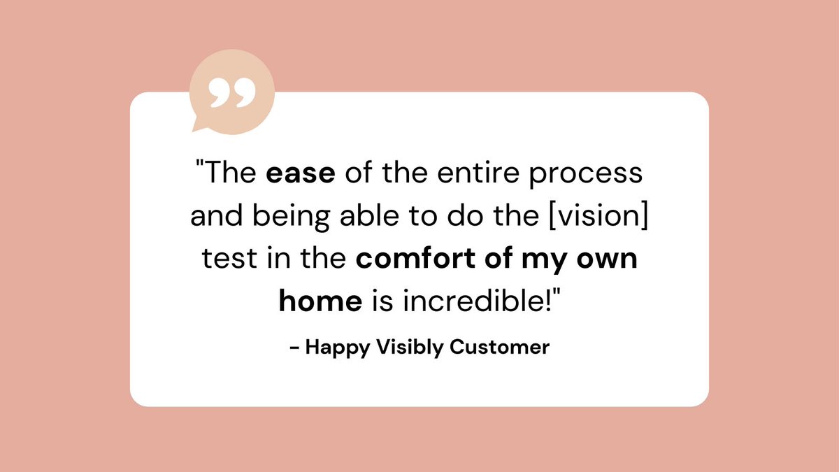 At Visibly, we aim to create a seamless and enjoyable experience for all of our online vision test users, and we love knowing that our customers appreciate the ease of our online vision test! 🤍

#vision #care #happycustomer #testimonial #visiontest #Visibly