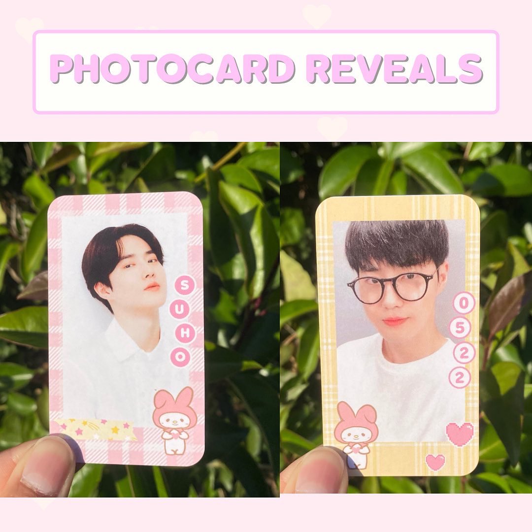 Here’s cupsleeve and photocards in person, and I love how they turned out! 

Freebie sets are while supplies last, and donation tiers are available for pick-up and mailing. 

⏰ Form closes May 19th at 11:59pm

Order form: bit.ly/3KkFaFK

#exo