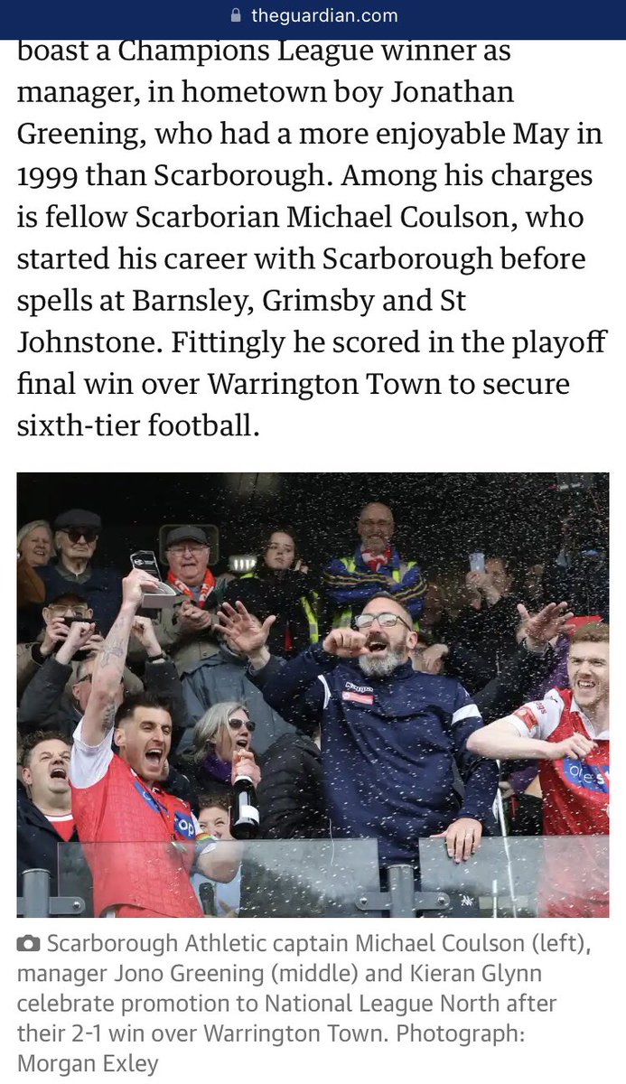 Scarborough Athletic and my image appearing on The Guardian today 

theguardian.com/football/2022/…