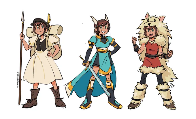 [octopath] Tressa!! and in my fave subclasses/outfits because I love her

She was truly the mvp of my game and is my fave character of the main cast! I love this peppy teenaged merchant girl 