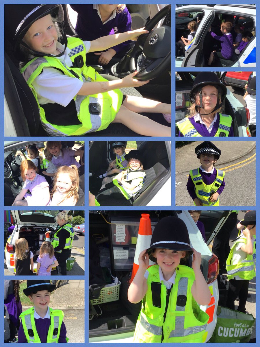 Becky_D87's tweet photo. Continuing our PSHE focus ‘Who helps to keep us safe?’, we were very lucky to receive a visit from @LouthPolice. 
The children learnt about the different ways the police help to keep us safe and enjoyed exploring the police cars and equipment. #busybeingcurious @LaceyFieldLouth https://t.co/N7Mrc4Qh1X