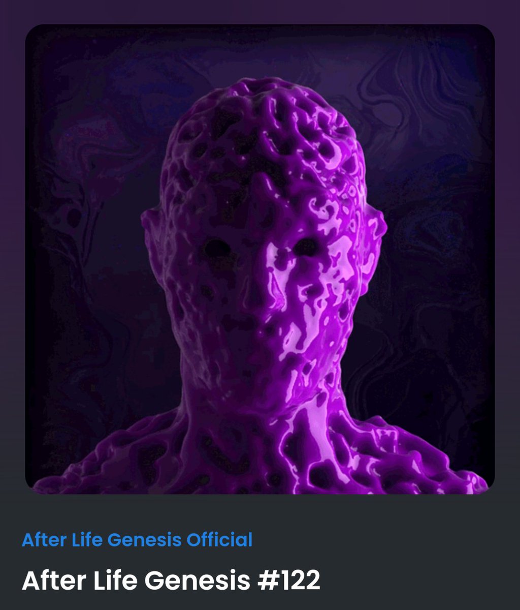 Kvikk_Kveiking's tweet photo. Just minted my @TrueAfterLife Genesis #NFT! Their unrevealed artwork is even impressive! 👀 https://t.co/nTF84HkqOK