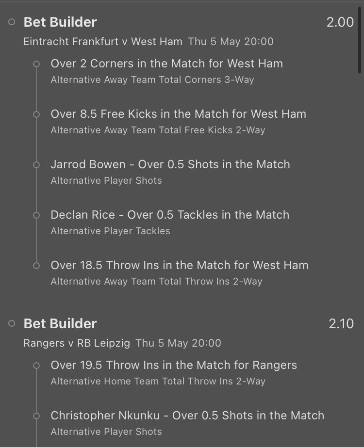 BetBuilder_'s tweet photo. Treble at 7/1. Hopefully we can get a winner. 🤞 https://t.co/xYjfzQQfPt