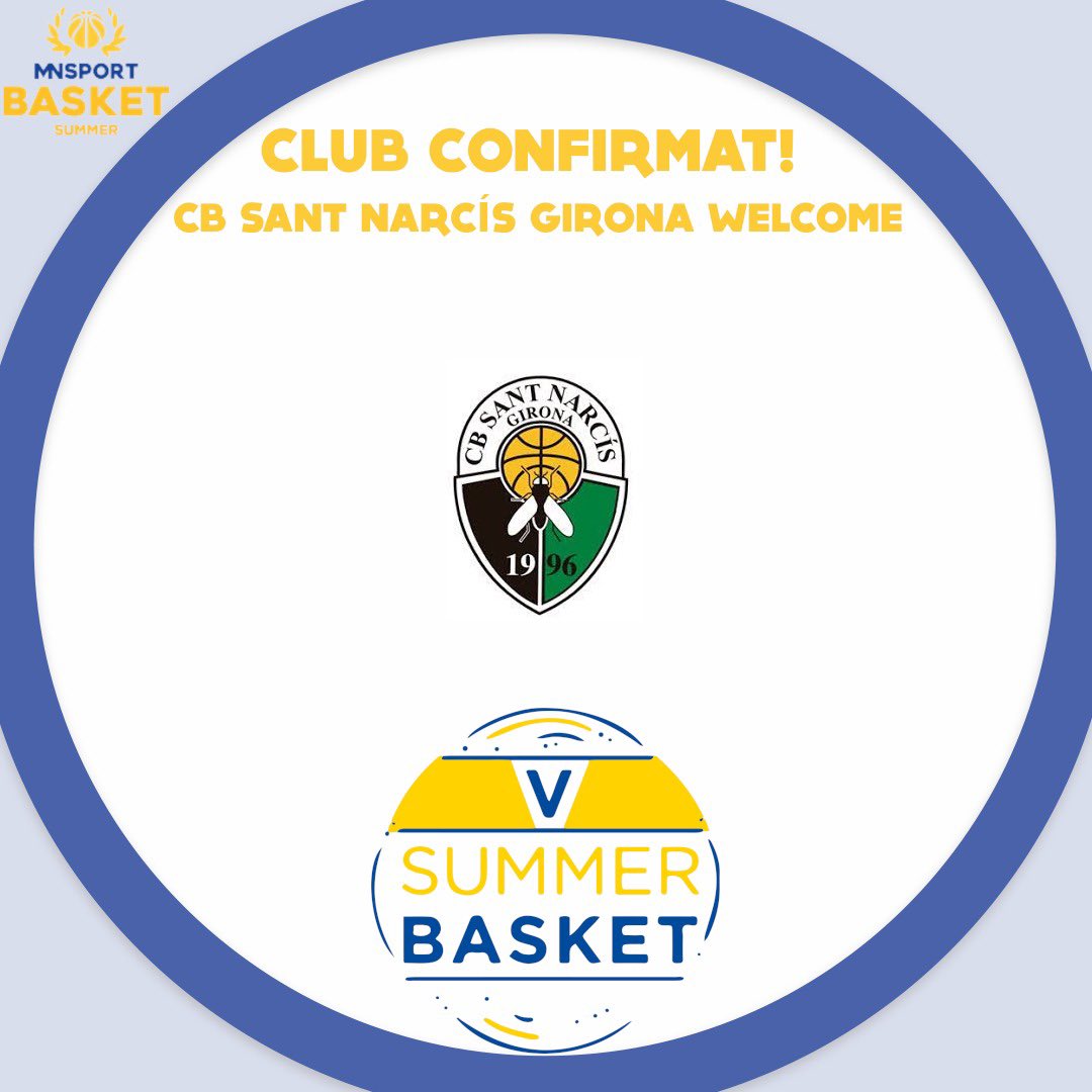 🆕 SUMMER BASKET 
🏀 CB Sant Narcís Girona <a href="/CBSantNarcis/">C.B.Sant Narcís</a> , nou club confirmat! Benvinguts!  
🏀 CB Sant Narcís Girona , nuevo equipo confirmado! ¡Bienvenidos!  
🏀 CB Sant Narcís Girona , new club confirmed! Welcome!   

#EnjoyWithMNS #SummerBasketMNS

🔗 marenostrumsport.com