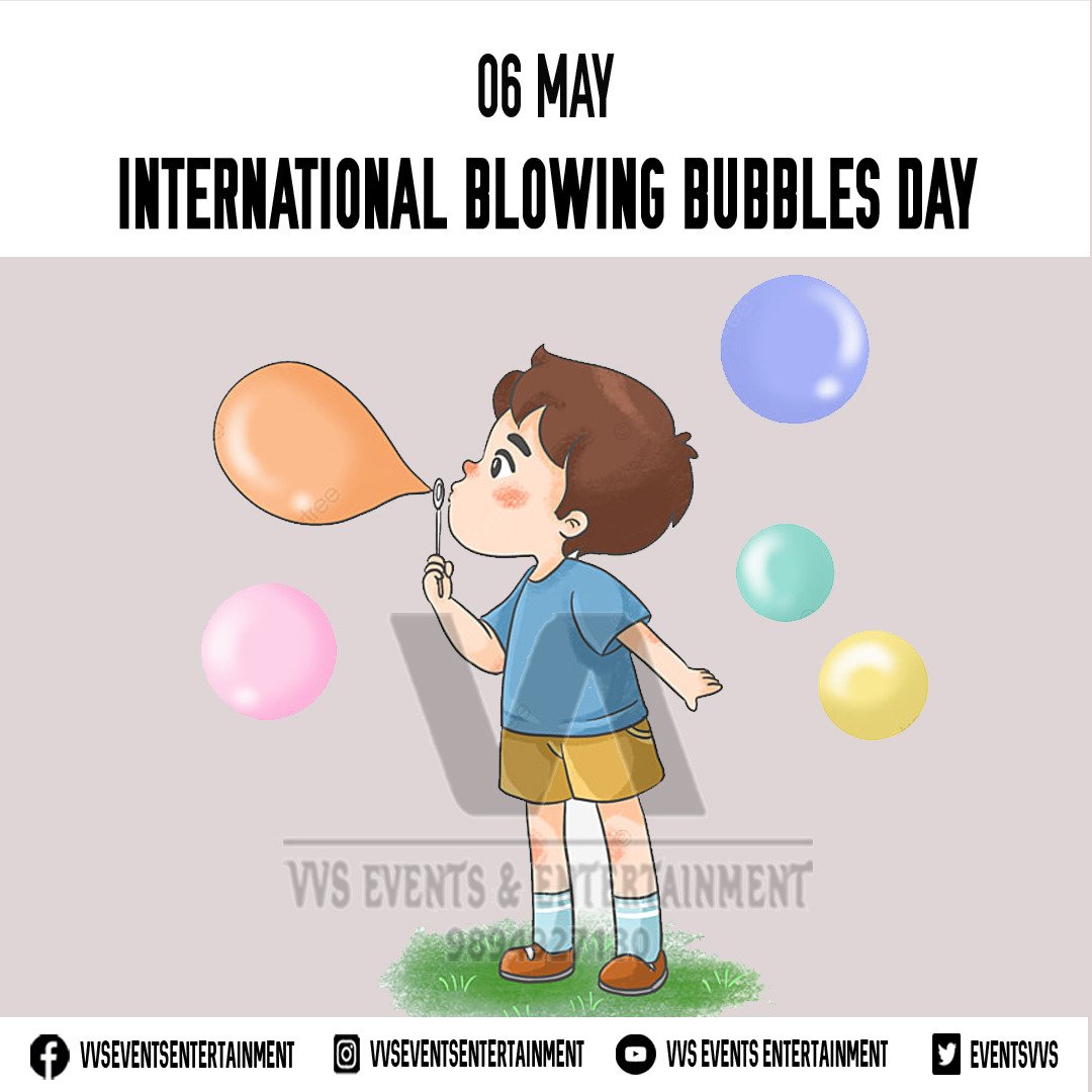 EventsVvs's tweet photo. International Blowing Bubbles Day
International Blowing Bubbles Day 2022

#InternationalBlowingBubblesDay
#InternationalBlowingBubblesDay2022
#BlowingBubblesDay
#BlowingBubblesDay2022 https://t.co/i4jvRKCxDU