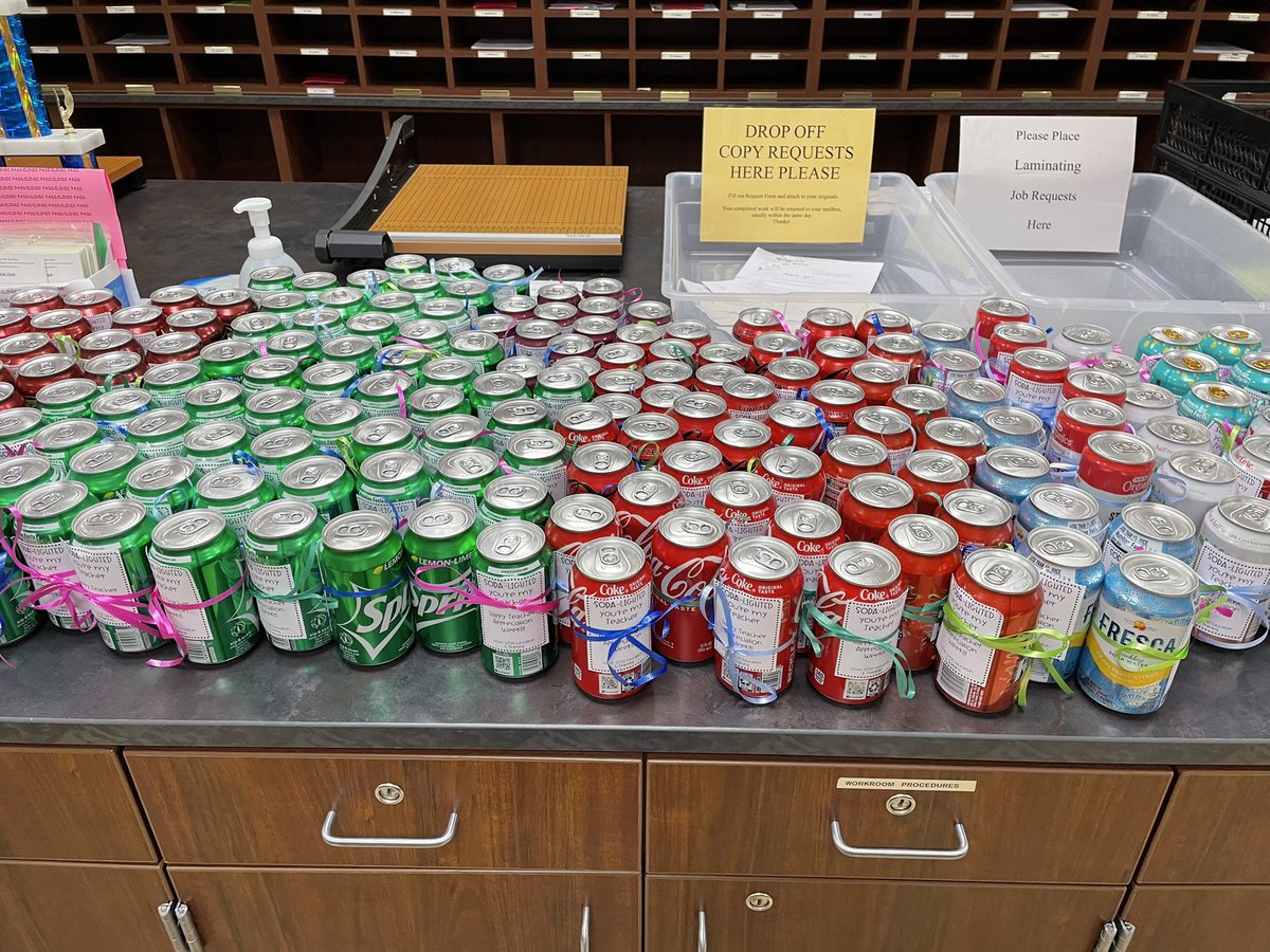 SODA-lighted You’re My Teacher!! Happy Teacher Appreciation Week to all the teachers at OTHS. Education and Training students wanted to make sure their teachers got the love and caffeine they deserve today!! #othseducation #futureteachers #educationandtraining