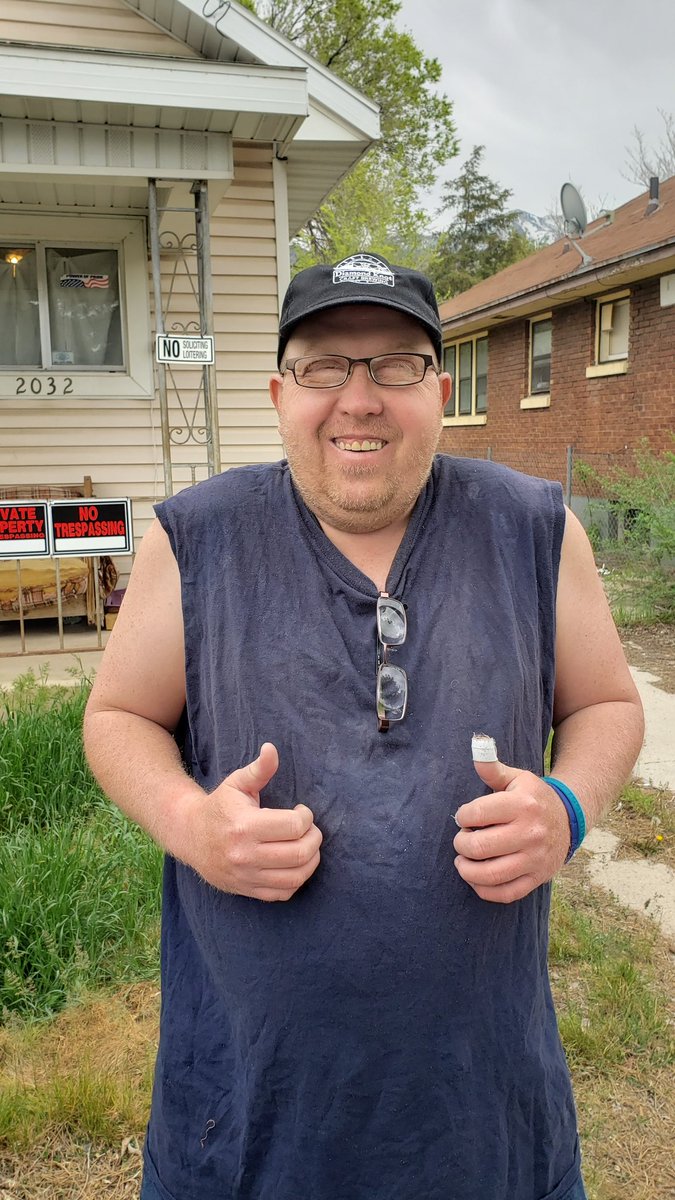FriendsforSight's tweet photo. David was using the same pair of glasses for the past 13 years. His prescription is severe and glasses allow him access to at least some sight. It was our pleasure to meet such a resilient man, and to be able to help him get two new pair of glasses means the world to us. https://t.co/cyrpidUiRx