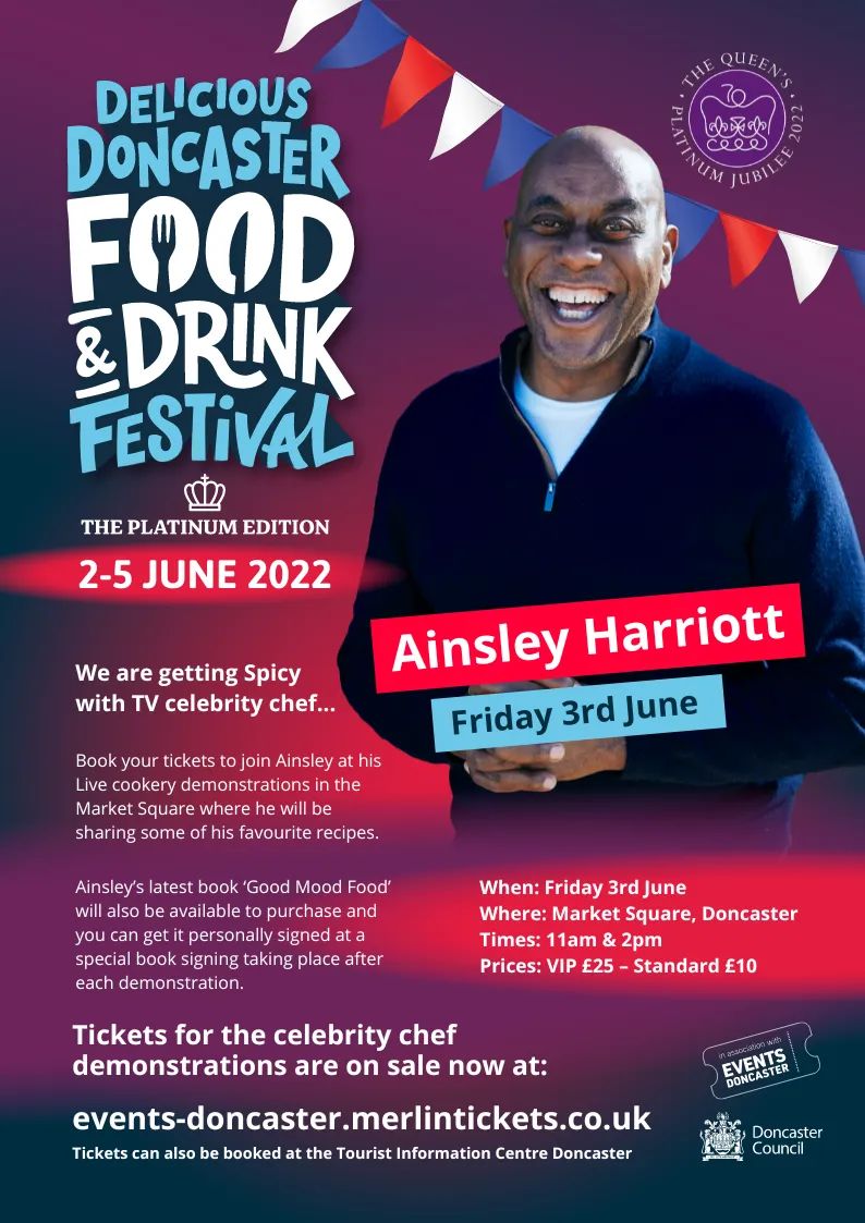 _yorkschannel's tweet photo. #DeliciousDoncaster Food & Drink Festival π
π« π°π₯ͺβοΈπ·
2nd - 5th June, lots of tasty treats, including ...
π° Doncaster Greatest Bake
π½οΈ Celebrity Chefs
π Jubilee Celebrations
& much more!π
More info: https://t.co/LdxiAA5Owx
@MyDoncaster @AinsleyFoods @Rustie_Lee #jonnymarsh https://t.co/2jx0gi43Ar