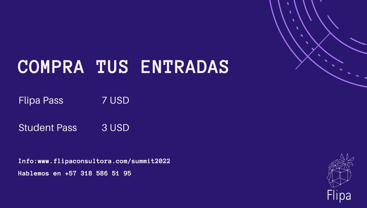 El #FlipaSummit22 ya está aqui! Les comparto el lineup. Pueden conocer toda la info y comprar entradas en: flipaconsultora.com/summit2022 #metaverso #antropología #consumo