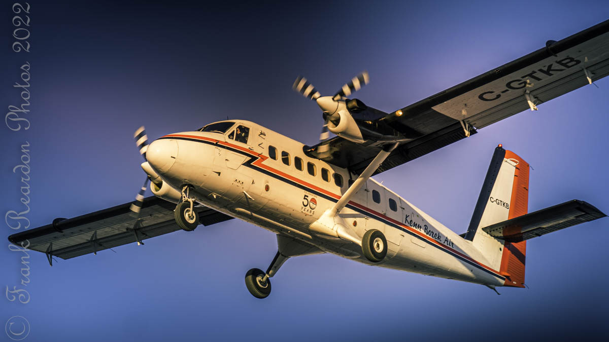 FrankReardon1's tweet photo. Coming in for a landing on runway 34 #KennBorekAir #DeHavilland #TwinOtter #CGTKB on MAY.4.2022 #YFBSpotters #YFB https://t.co/alEIKOyU7G
