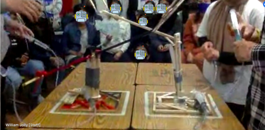 What do robot dogs have? Robo-ticks! Excellent Judo Bot competition! Such innovative and creative creations by the Grade 8s <a href="/DesmondHDSB/">Viola Desmond Public School</a>! Congratulations to the Terminator for having a massive claw for taking down the competitors and winning the gold! 🤖 🏆