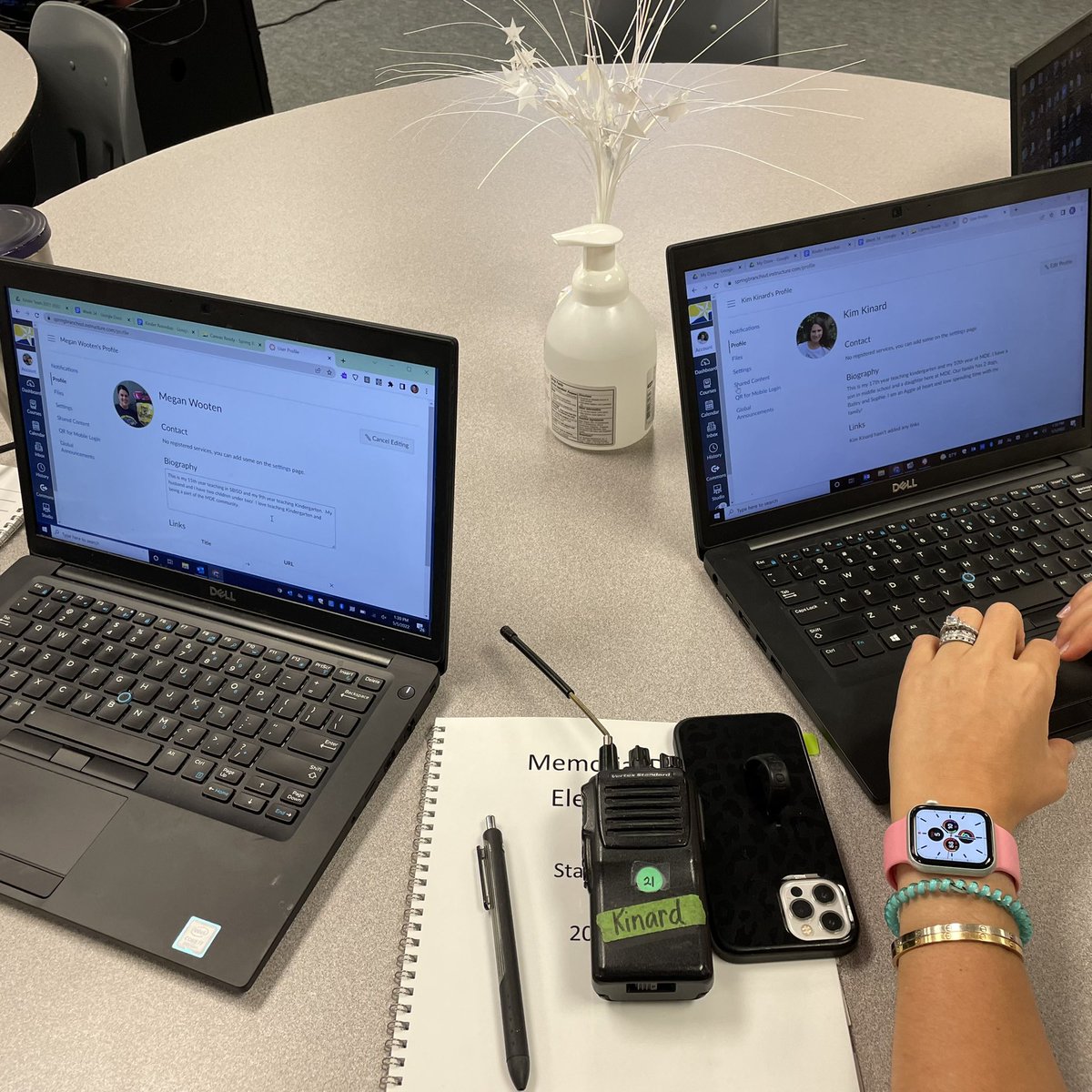 TerriMcLaugh's tweet photo. Rockin’ those Canvas profiles!! @MDEsbisd @SBISDEdTech #SBISDProud @kinardmde @Mrs_Wooten_MDE @Thayerhutch https://t.co/ehI2UyM3ZZ
