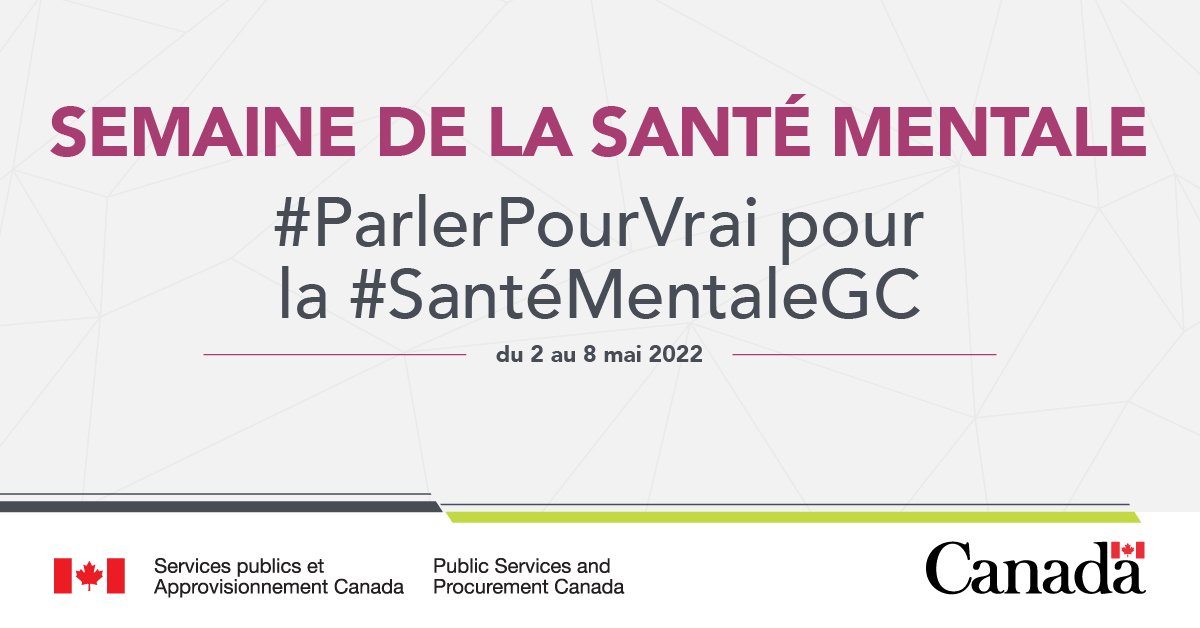 1/2 Il faut #ParlerPourVrai de la #SantéMentale. Si vous avez des difficultés, vous n'êtes pas seul. Les SAE sont à votre disposition et à celle des membres de votre famille proche en tout temps. N'hésitez pas à les contacter : canada.ca/fr/sante-canad…