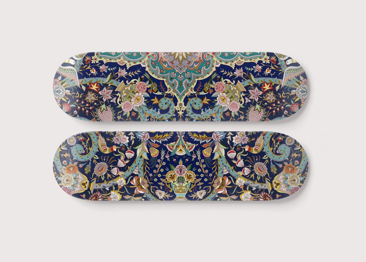 jasonseife's tweet photo. Happy to announce the latest burn for owners of “The New Flying Carpet” starting today you can choose to burn your NFT and claim this signed custom Skate deck diptych. You will have until May 30th to complete the burn. you can pick one up on secondary at https://t.co/qCANz2y8FI https://t.co/NZd3aUZbpM