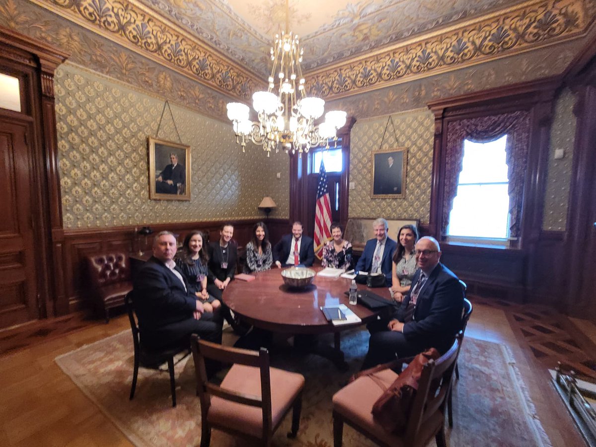 AmChamEU's tweet photo. On the last day of our doorknock in DC, we're meeting with @WHNSC's Daleep Singh for discussions on energy, working together at the G7 and the #TTC 🇪🇺🇺🇸 https://t.co/ApurL4Q6S1