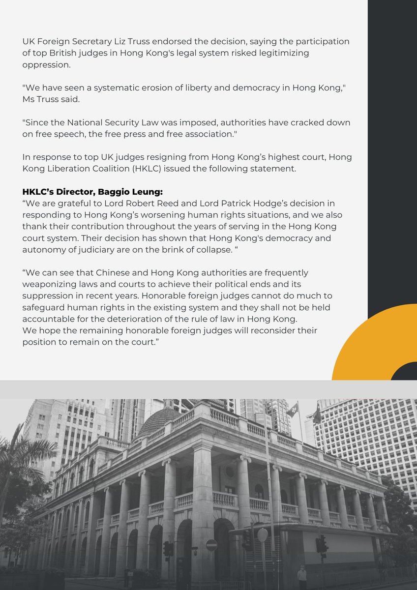 Hong Kong Liberation Coalition (HKLC) tweet media