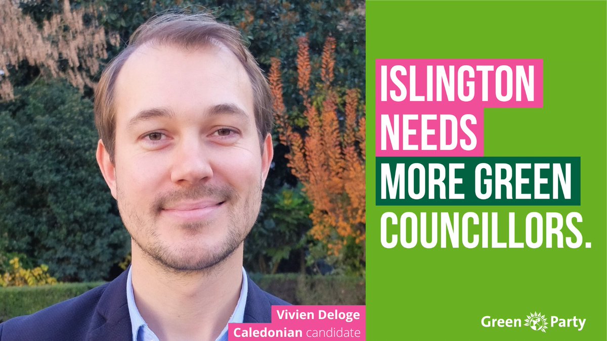 Delighted to be running for elections today for <a href="/TheGreenParty/">The Green Party</a> in Caledonian, Islington! 
➡️ To find out more about your Green candidates, read here: bit.ly/3M3z3Yh
🌻 If you want green, #VoteGreen! #LocalElections2022 #LocalElection #PollingDay