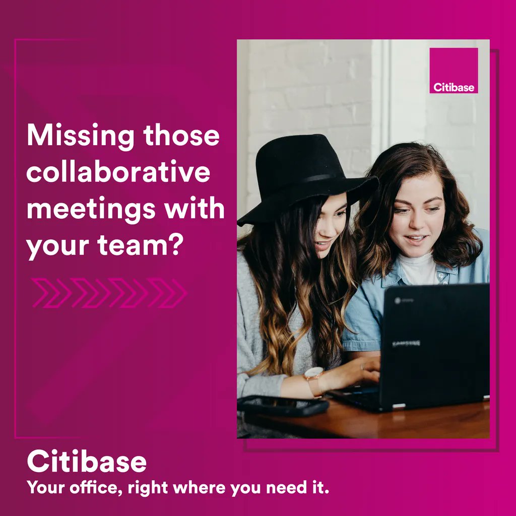 A flexible solution for you and your team.

Find a centre near you today >>buff.ly/3AokKaX

#citibase #flexibleworking #hybridwork