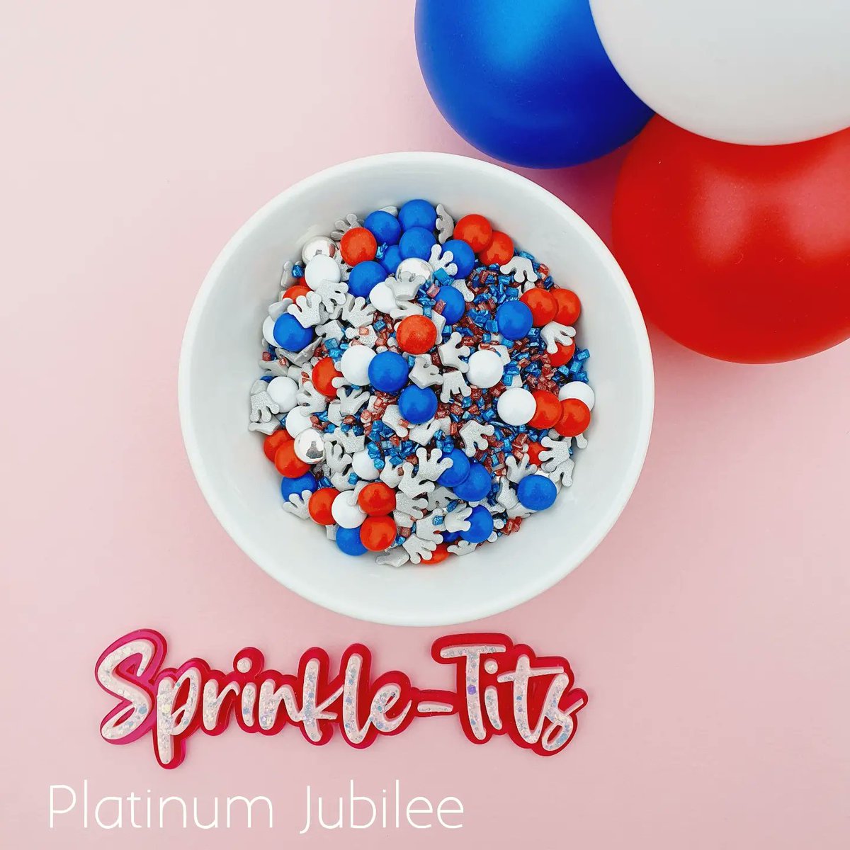 SprinkleTit's tweet photo. ❤️🤍💙 Jubilee Sprinkles are here !!

How Royally Patriotic of me ! 
I quite like the Blues and reds ... but I still needed a Pretty Patriotic mix or 2 !

Pop on over and check them all out!

https://t.co/vHXUCbnUEJ 

#SprinkleTits #CakeDecorating #Jubilee2022  #MHHSBD https://t.co/t362VGpIlW