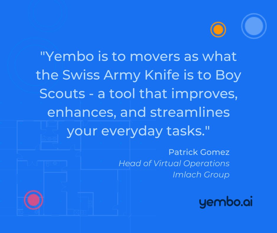 yemboai's tweet image. When the @ImlachGroup decided to exceed customer expectations with #RemoteSurveys, they ultimately chose Yembo’s #VirtualSurvey tools. Here’s what happened: hubs.ly/Q0179gD_0 #YemboAI #MoveWithYembo