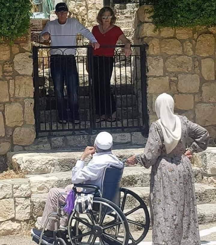 A Palestinian couple visits their home that was stolen by Israeli occupiers.

FREE PALESTINE!