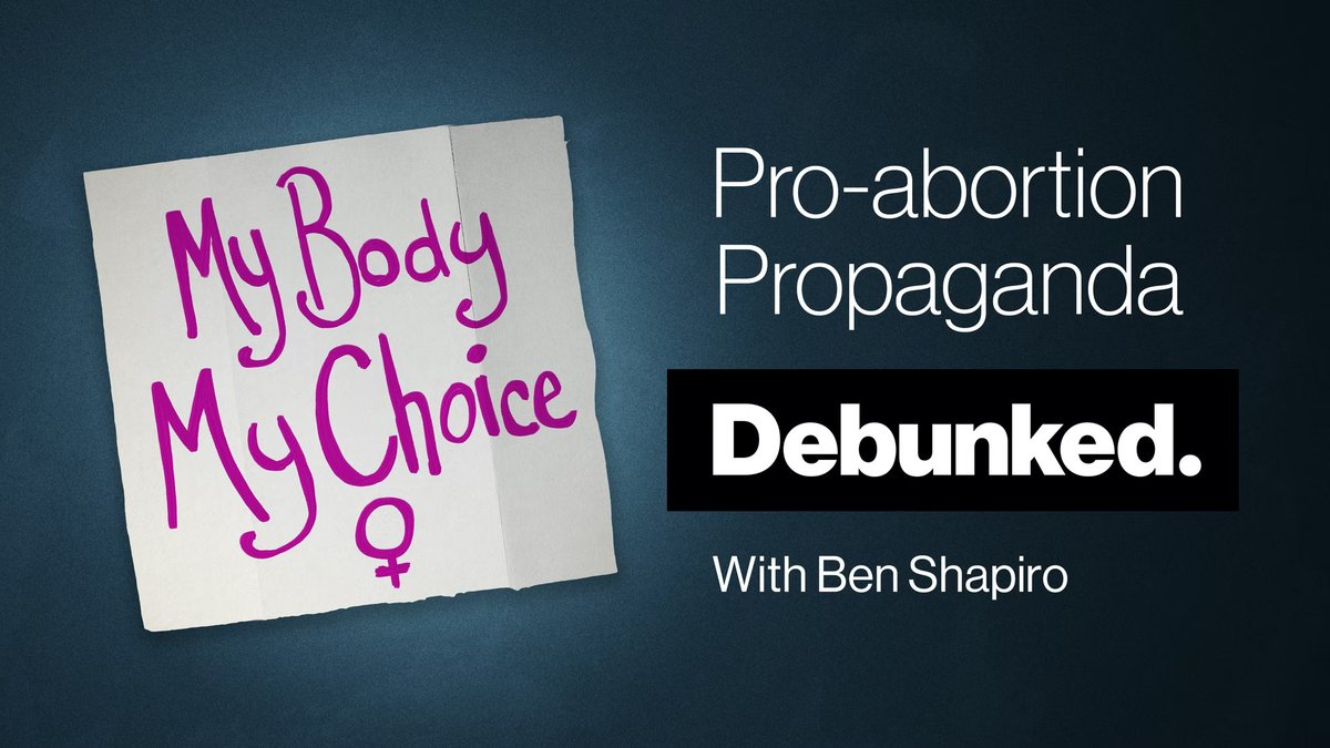 realDailyWire's tweet photo. Brush up on your knowledge on the pro-abortion agenda with @benshapiro's series "Debunked."

Use code: "DEBUNKED" for 20% off memberships! Watch now: https://t.co/dat2eyFTaf https://t.co/Vpj1d9rg1D