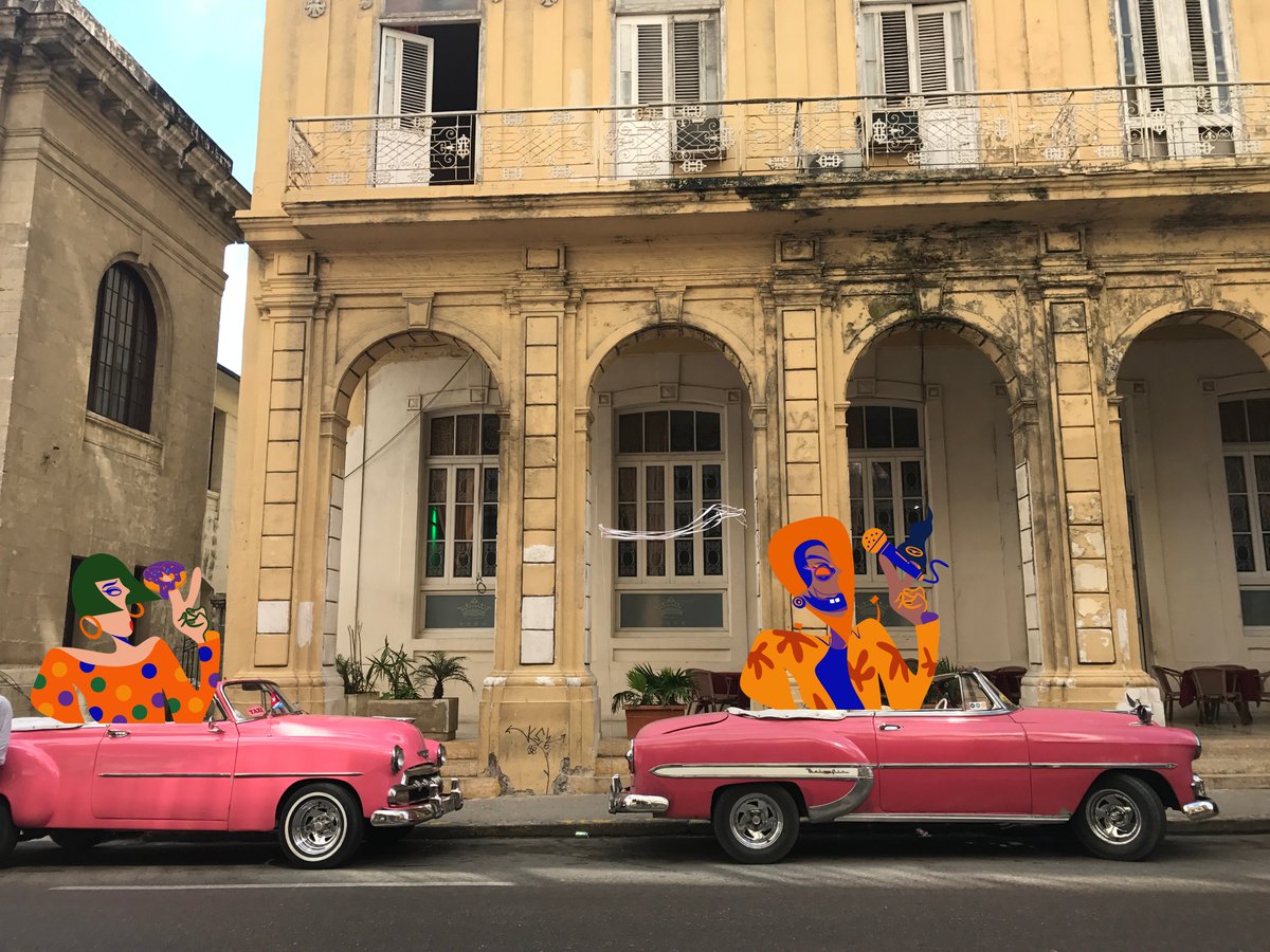 Funkyman6000's tweet photo. TO SEE THE WORLD, THINGS DANGEROUS TO COME TO, TO SEE BEHIND WALLS, TO DRAW CLOSER, TO FIND EACH OTHER AND TO FEEL. THAT IS THE PURPOSE OF LIFE. 

This is our trip to Cuba. We stepped out and saw a different world. Have you been to Cuba?
#nfts #funkyman #cuba #trip #vintagecar https://t.co/1epI3858jH