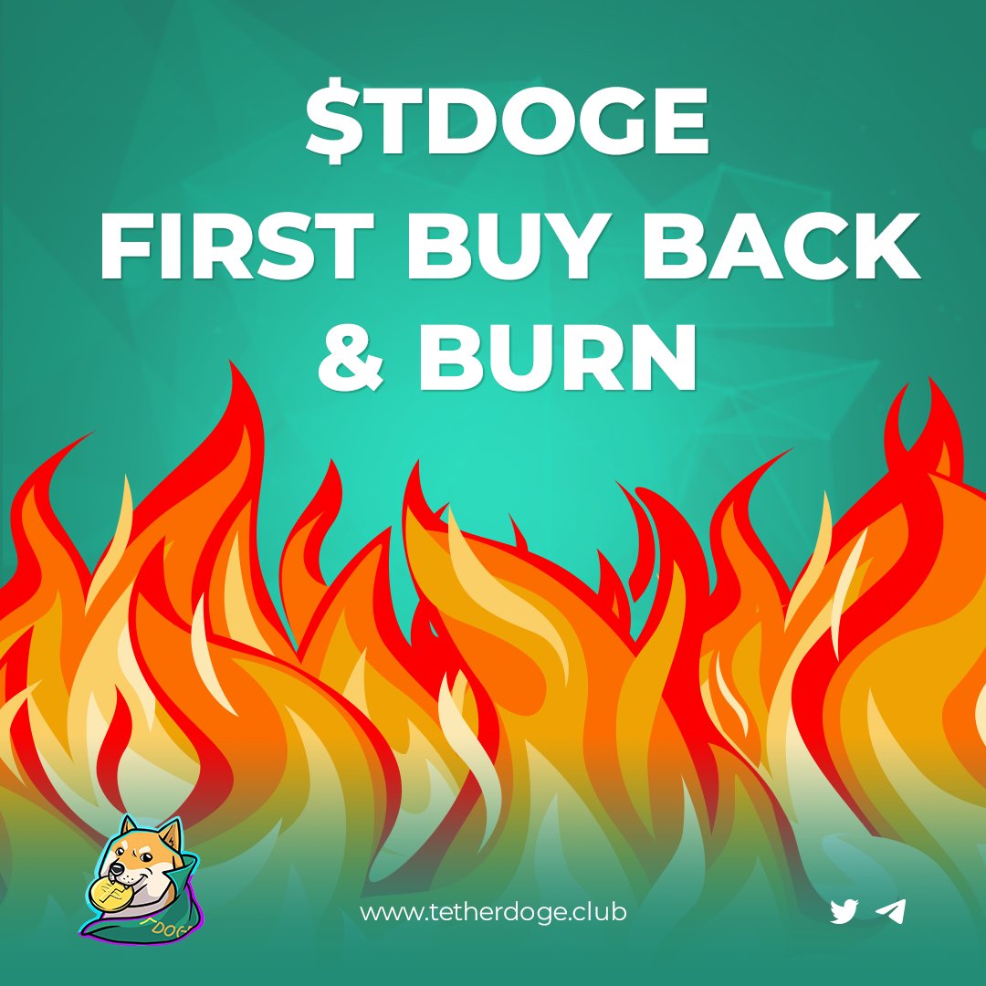 🔥 FIRST $TDOGE BURN 🔥

To celebrate our successful launch we're going to hold our first #TDOGE Buy-Back &amp; Burn!! Activated once we hit:

1⃣ 50 Likes
2⃣ 30 Retweet
3⃣ 30 Comments

Who let $TDOGE out!! 🔥🔥🔥🔥