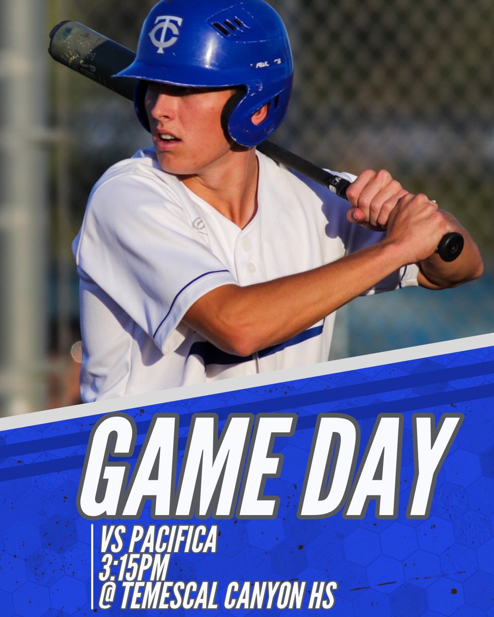 🚨⚾️GAME DAY⚾️🚨

📆 5/5/22
⚾️ Varsity
🆚 Pacifica
🕒 3:15pm
📍 Temescal Canyon HS