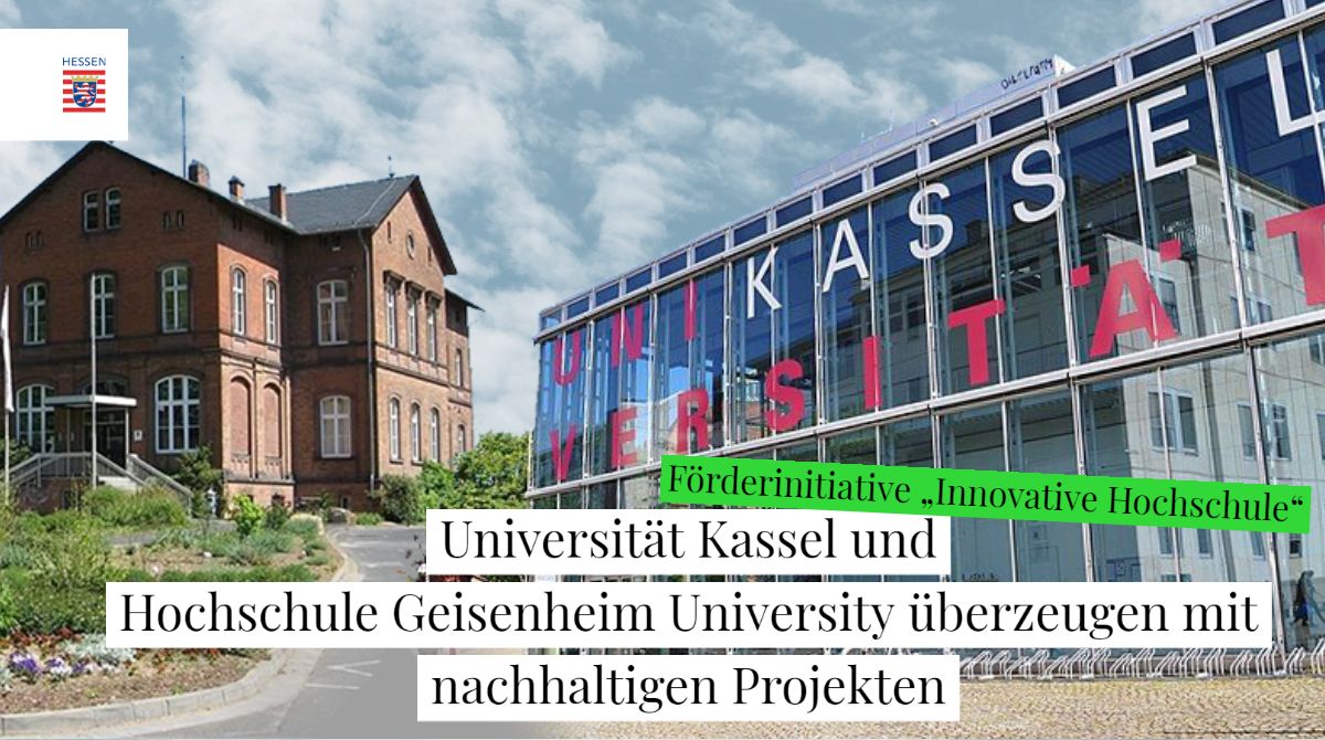 HMWK_Hessen's tweet photo. Juhuu! 🥳👏 @presseunikassel & @hsgeisenheim waren in der aktuellen Runde der von Bund und Ländern getragenen Förderinitiative #InnovativeHochschule erfolgreich. Von 2023-2027 werden die Projekte #SDGplusLab und #GeisTreich gefördert. #GWK
➡️ https://t.co/sT8zH8oZSQ https://t.co/fEs0l79K0v