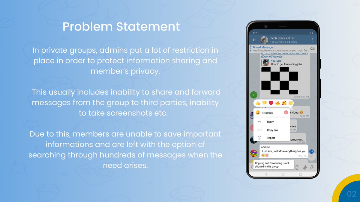 barby008's tweet photo. Better late than never!!!

Here's my submission for the recently concluded #DesignWithRooks challenge. @TheRuqayyah 
I added some new features to @telegram

Comments are welcomed! Pls RT
#uidesign #uxuinewbiedesignchallenge #uxdesign #figma #Telegram #productdesign #uiux https://t.co/9LDpEQeSxE