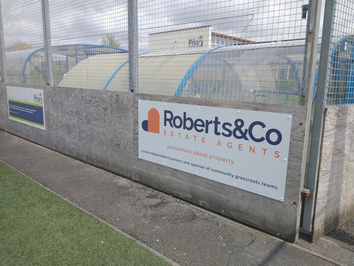 Thank you to local estate agents, Roberts &amp; Co for their lettings sponsorship.

Local businesses who are interested in sponsoring an advertising board on Priory's 3G pitch can contact lettings@priory.lancs.sch.uk for further details.