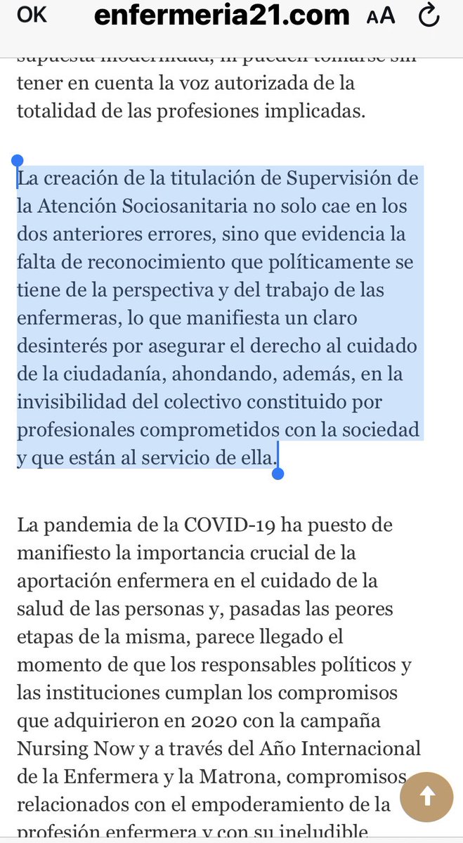 NuriaDeArgila's tweet photo. Desde el @Grupo40I se escribe esta editorial en la #RevistaMetas @GrupoParadigma_
👇🏼
“La defensa del derecho al cuidado: una responsabilidad de las enfermeras”
👇🏼
https://t.co/9weg41Prx0
#cuidar #enfermeras #geriatría #cuidados https://t.co/AvUktKLHef