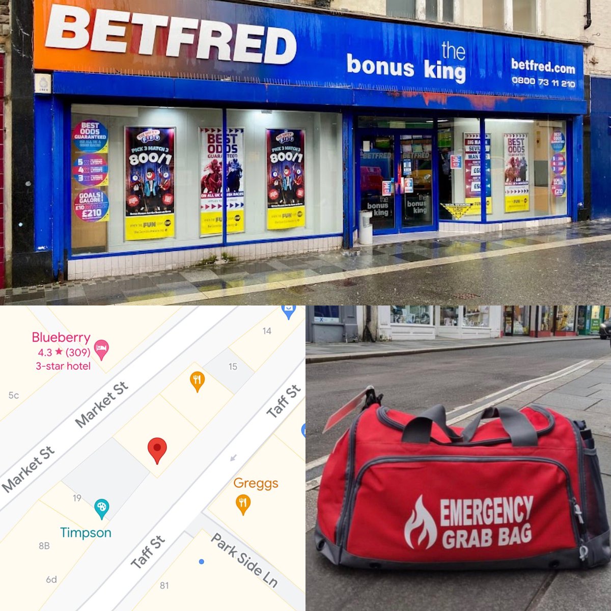 Our last 2 Grab bags have been handed out. Pobl Group who are 24/7 at Mill St, (temporary accommodation) offered to keep bag no 11 and Our last bag,no 12 is at Betfred. A perfect central location in Taff Street, open long hours and 7 days a week. @swpRCT @YourPontypridd <a href="/PontyTC/">PTC</a>