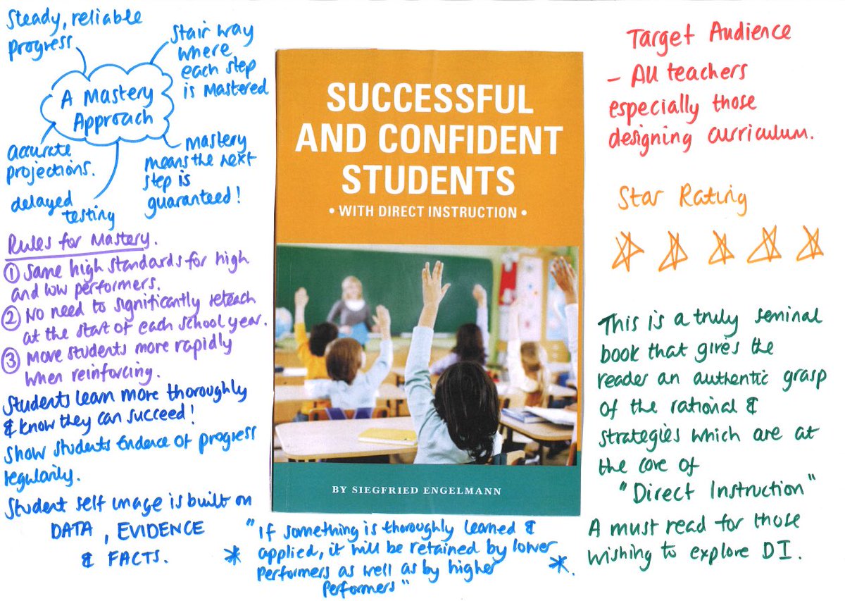 CatherineRusht2's tweet photo. โญ๏ธ Itโs #CPDbookvisual time!! โญ๏ธ
These really help me remember what Iโve learnt and advertise great CPD reads to our teaching team! ๐
Absolute belter of a book! Essential read if you want to learn about direct instruction from its source and avoid lethal mutation! https://t.co/2GfjKkhNyr