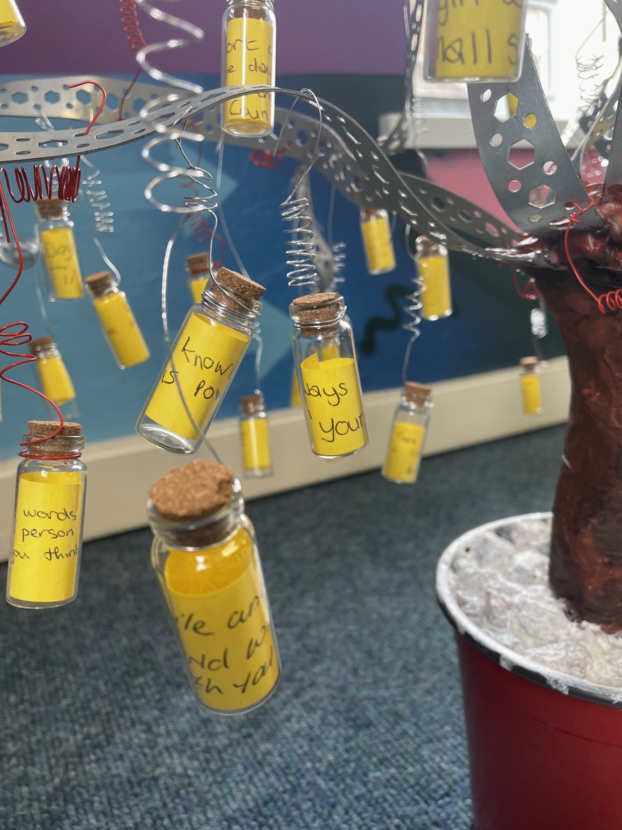 YouthActionNI's tweet photo. Young people in the Northwest designing art work on positive mental health. This is their message in a bottle and currently working on new ideas which are kindly funded by the @TheIdeasFund #ideasfund https://t.co/ssWixMP0vY