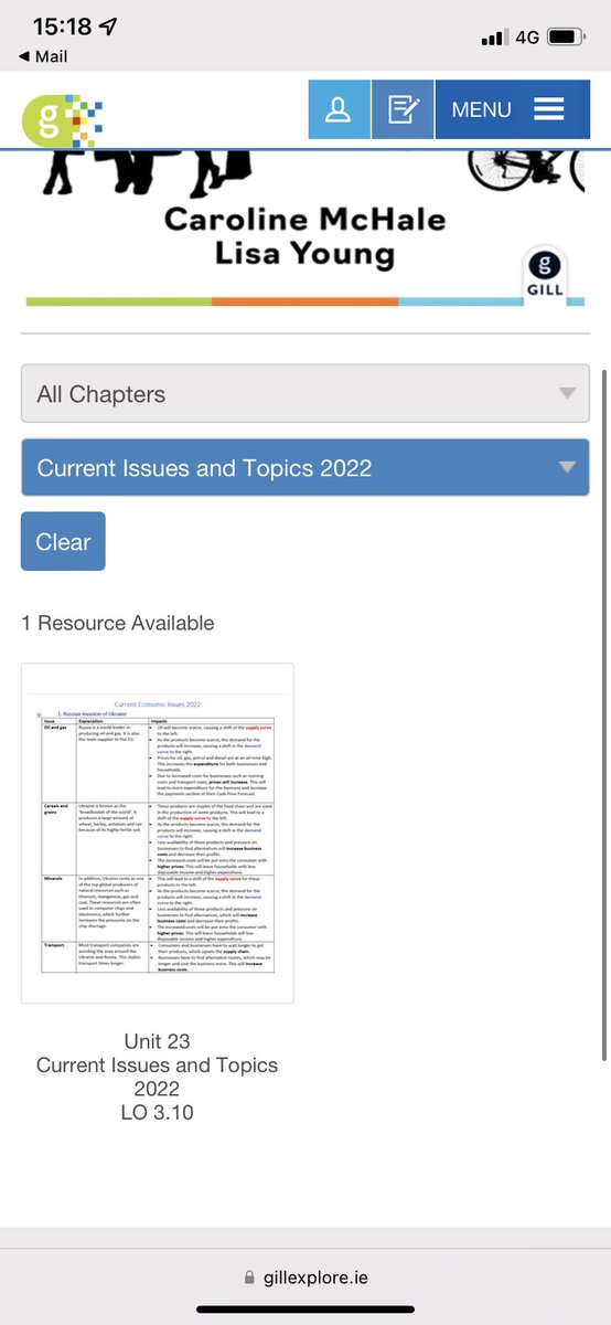 MsYoungGalway's tweet photo. I am delighted to share a doc on #GillExplore @GillEducation for #JCBusiness class. It is to tie in with LO 3.10. I complied a few issues happening at the moment and linked them to the #JCBusiness course so they can discuss current economics issues and present an informed view. https://t.co/8nQ9EJFPVc