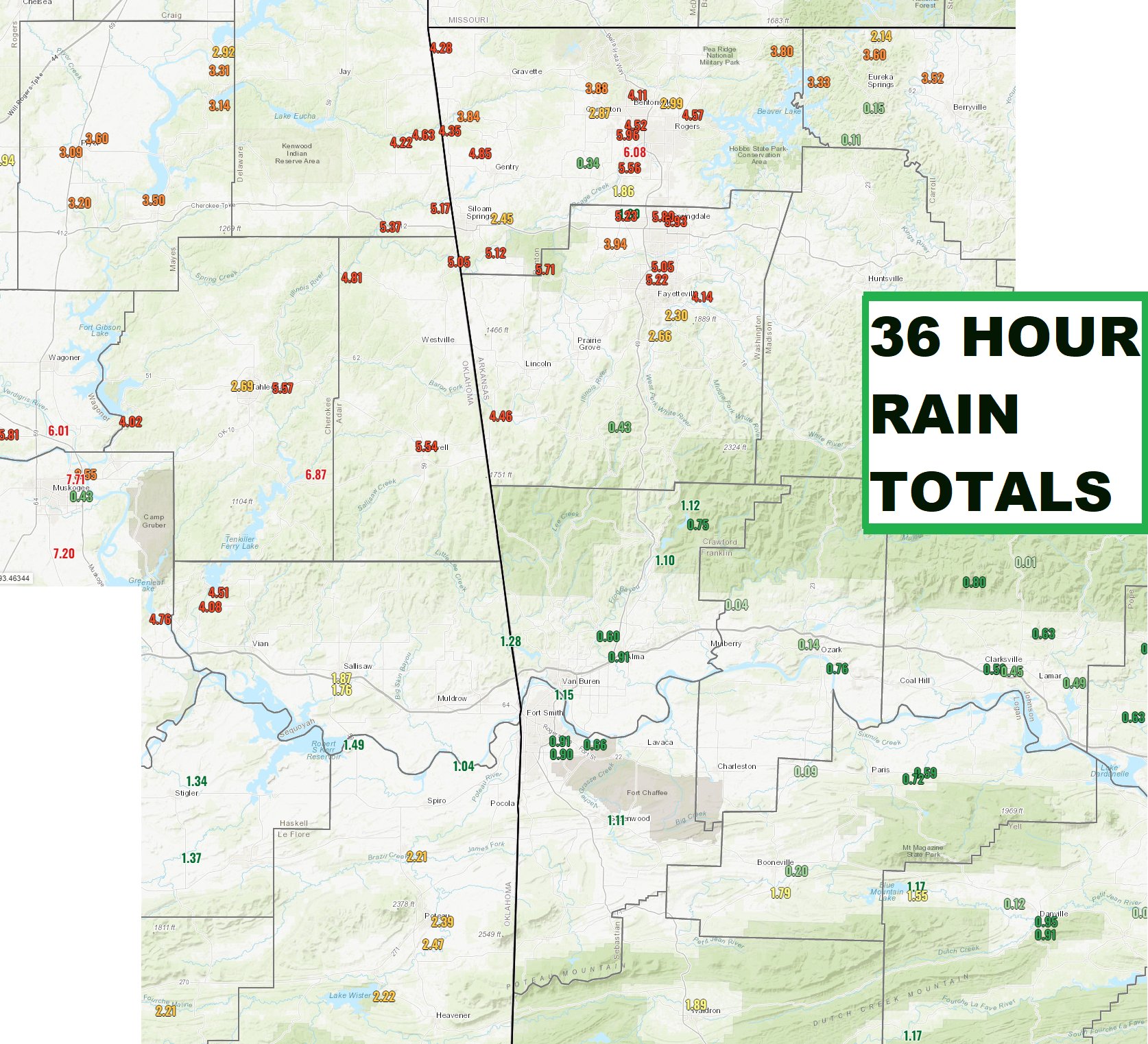 Rain Amounts In Kansas - 2y1xvsf