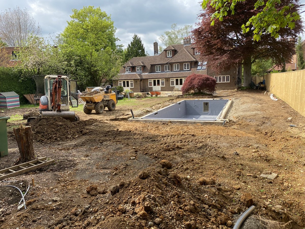 gardencomp's tweet photo. Early days on our #harpenden design and build project! #hertfordshire https://t.co/j5xNOwbUNA
