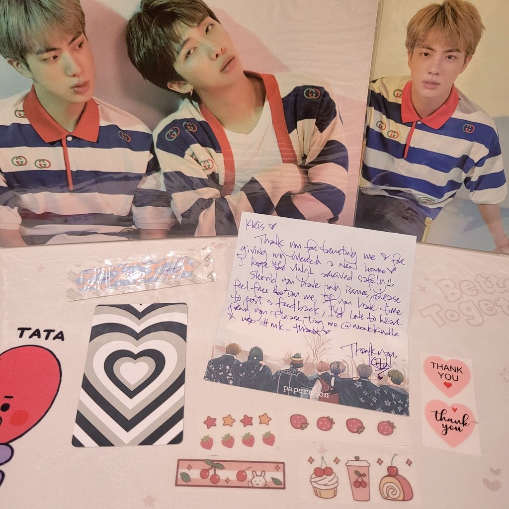 jinskigyushi's tweet photo. thank you @monokindle for letting me adopt your mots 7 vinyl! finally complete 😭💜 tysm for the secured packaging it arrived safely &amp; ty for the official sg20 mini poster freebies 🥰 #mk_thanx https://t.co/43rOTQoRoh