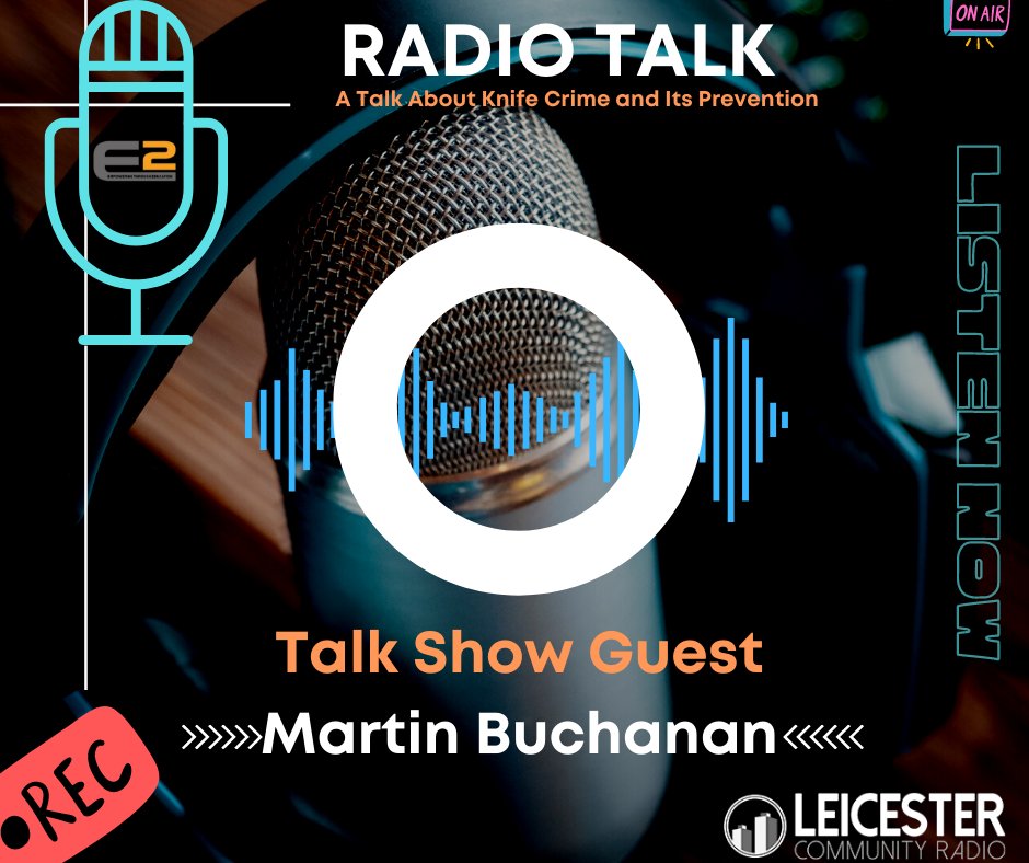 The CEO Martin Buchanan was recently a talk show guest on Leicester Community Radio for an important discussion about knife crime and its preventative methods.
Take a listen to the show with this link: icecast.maxxwave.co.uk:8010/.../02/2022050…