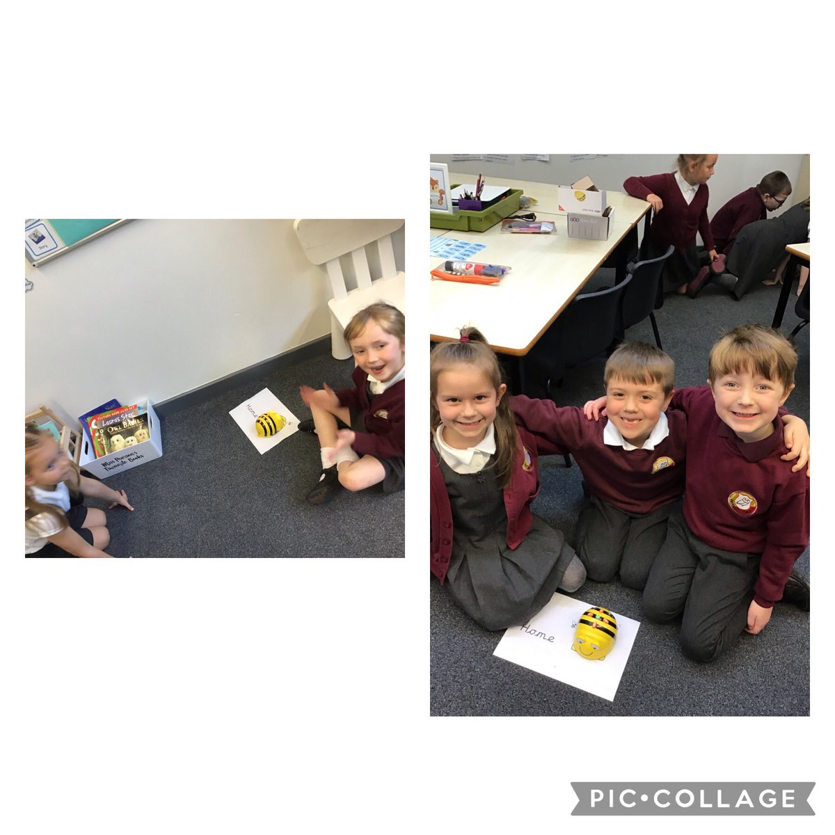 Miss_G_HLTA's tweet photo. Today in #DPS_computing @Class3DP were working hard on algorithms. They had to program a beebot correctly so it made it back to the hive. Great work everyone 🐝🤖 @DartonPrimary https://t.co/lpCrjX3soj