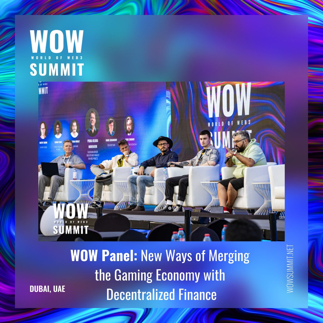 WOWsummitWorld's tweet photo. 🕹 Have you ever thought that through the game reality, you will be able to manage the whole world⁉️

Watch the exclusive video from the Panel «New Ways of Merging the #Gaming Economy with Decentralized Finance»
➡️ https://t.co/lKaU6nZYMW

#GuyWayEvents #WOWsummitDubai #defi https://t.co/FWm7BDwttU