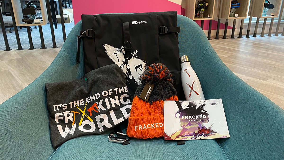 To celebrate the release of Fracked on PC VR today, we're giving away some very ✨exclusive✨ merch!

To enter:
💙 - Like This Post 
🔁 - Reshare This Post
☑ - Follow @nDreamsVR

Winner announced on May 6th.

Wishlist the game here 👉 bit.ly/38GwaxK

#giveaway #VR