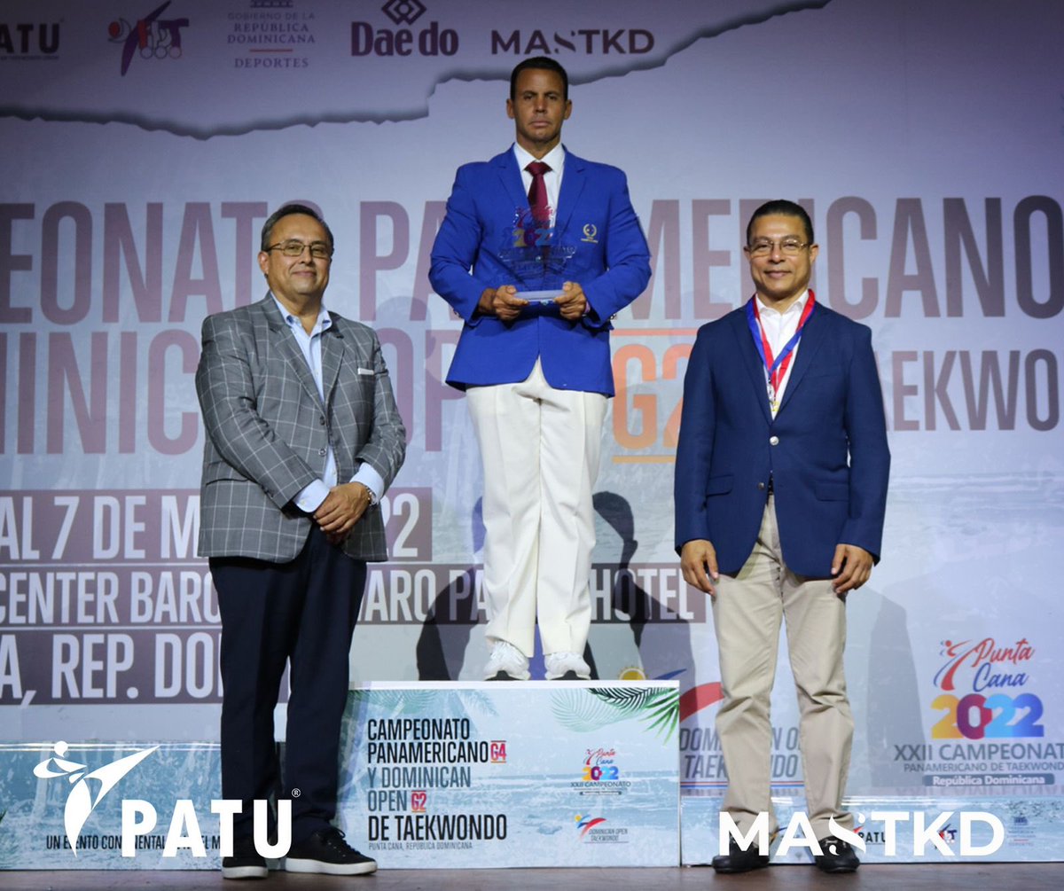 mastaekwondo's tweet photo. Best Male Referee #PanamTKD22 

🥇Guillermo Rodríguez 🇻🇪

#TKD #Panamericano #PATU #PuntaCana #Taekwondo #masTKD #VEN #BestReferee #MVP https://t.co/vOFIXoXC7y