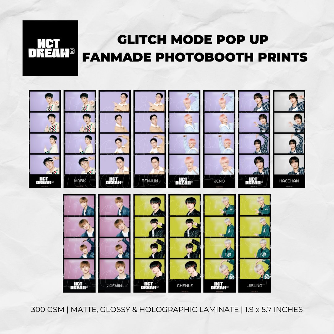 teenietannie's tweet photo. nct dream glitch mode pop up photobooth fanmade prints ༉‧₊˚✹ #teenieprintz 

𓏔 order here: https://t.co/1YeteIKZB7
𓏔 sold per piece
𓏔 php 27 - 45
𓏔 matte, glossy &amp; holo laminate

⌗ wts lfb pc ph nct filmstrip film mark renjun jeno haechan jaemin chenle jisung https://t.co/H4AJpMSvXs